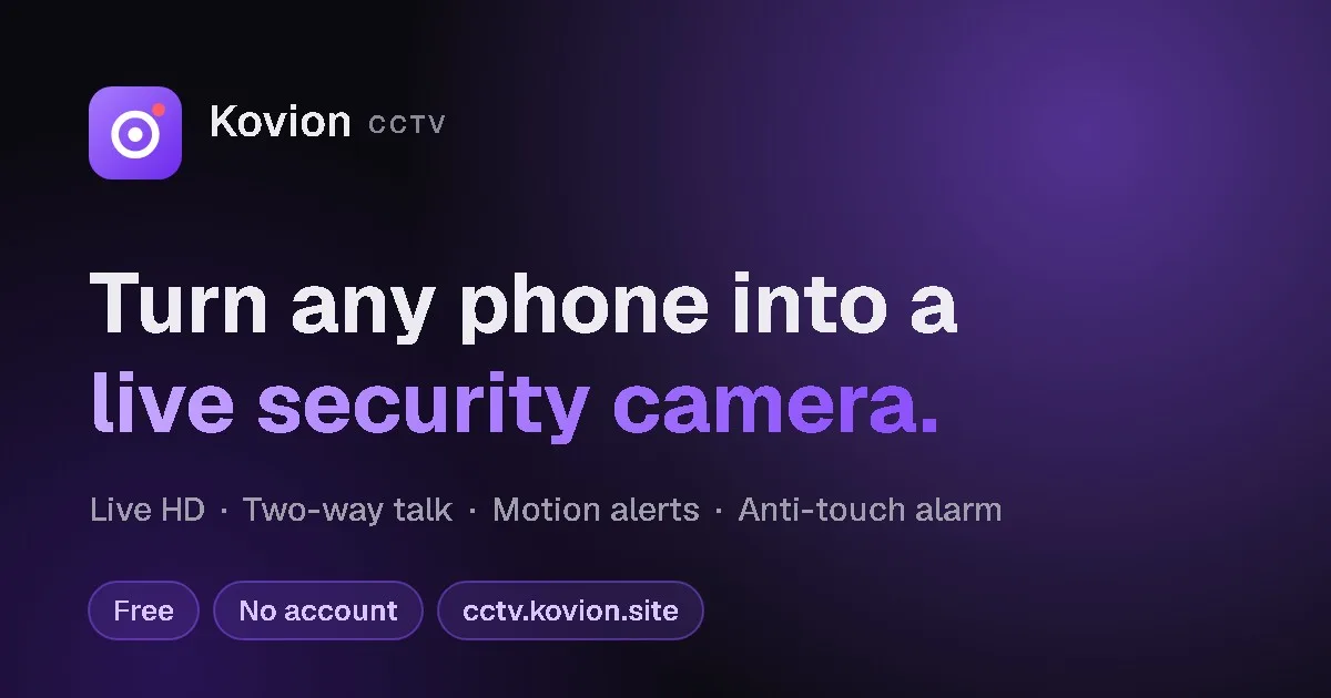 Kovion CCTV screenshot 3